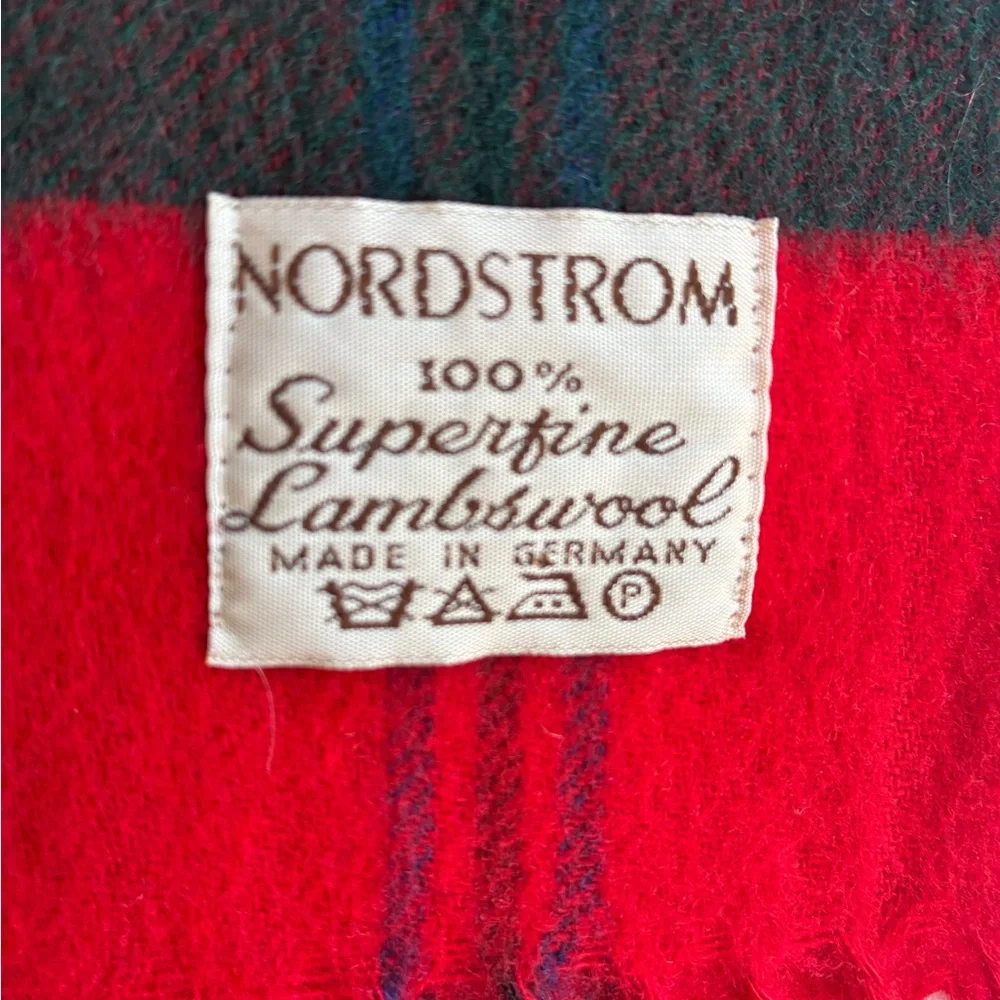 Nordstrom&Browns Bermuda VTG Vibrant Plaid Scarves Red/GreenBlue German Scottish